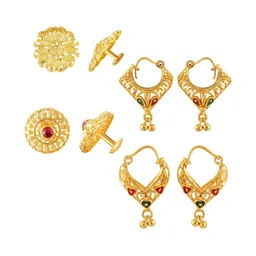 VIVASTRI Women Gold-Plated Alloy Earrings-picture-23