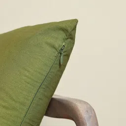 sangria Myntra Elegant Homes Green Square Cushion Cover image 2