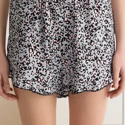 Trendyol Animal Printed Shoulder Strap Neck Night suit image 2