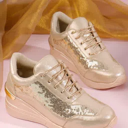 VENDOZ Women Textured Sneakers image 4