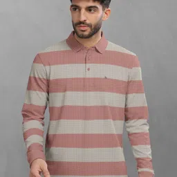 BULLMER Men Striped Polo Collar Cotton T-shirt-picture-17