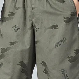 HERE&NOW Men Graphic Printed Cotton Shorts-picture-15