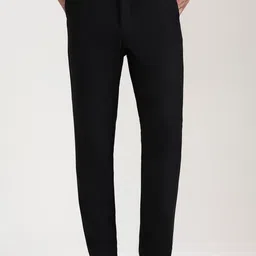 JADE BLUE Men Slim Fit Mid-Rise Trousers-picture-24