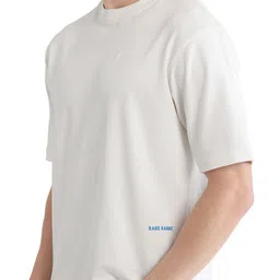 RARE RABBIT Men Graphic Printed Round Neck Cotton Oversized T-shirt image 2