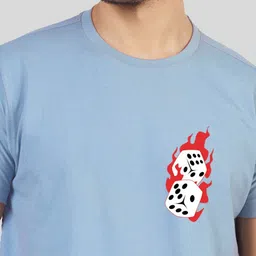 Greylongg Men Printed Applique T-shirt image 2