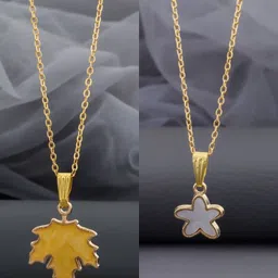 Birado Jewellery Set Of 2 Gold-Plated Stainless Steel Chain Necklace-image-21