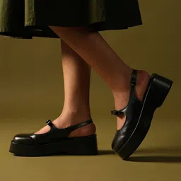 Theater PU Wedge Heel Sandals image 4