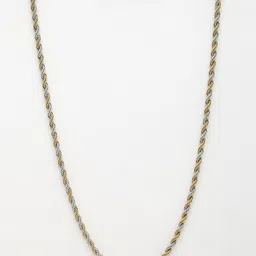 The Roadster Lifestyle Co Men Rhodium-Plated Dual Tone Link Chain Necklace image 2