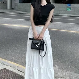 LULU & SKY Maxi Tiered Skirt-picture-40