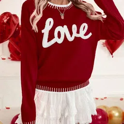 StyleCast Women Typography Printed Pullover image 2