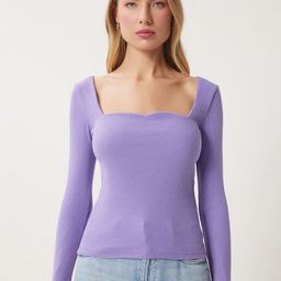 Happiness istanbul Women Sweetheart Neck Fitted Regular Top-picture-2