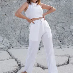 Babli Women Comfort High-Rise Pleated Trousers-image-1