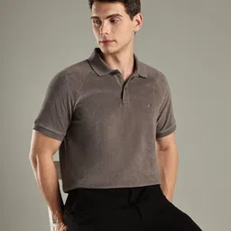 Tommy Hilfiger Men Solid Polo Collar Cotton T-shirt image 2