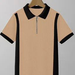 KAJARU Men Polo Collar Pockets T-shirt image 2