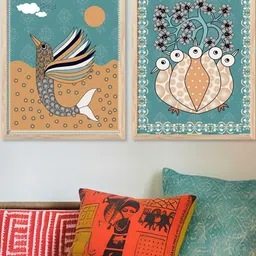 WALLLANE Brown Wood Wall Art-picture-11