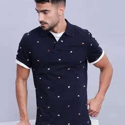 Tommy Hilfiger Men Printed Polo Collar T-shirt-picture-23