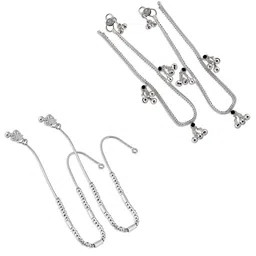 Heer Collection Silver-Plated Anklet image 2