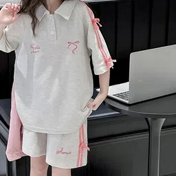 LULU & SKY Girls T-shirt with Shorts-picture-35