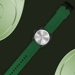 TWIXY Men Brass Textured Dial & Straps Analogue Watch TYW-12 GREEN image 2
