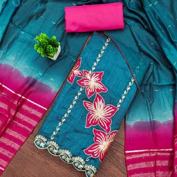 Lilots Art Silk Unstitched Dress Material-picture-42