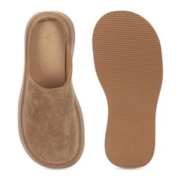 Truffle Collection Women Suede Flatform Mules image 5