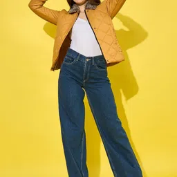 The Roadster Lifestyle Co Spreads Collar Quilted Winter Jacket image 2