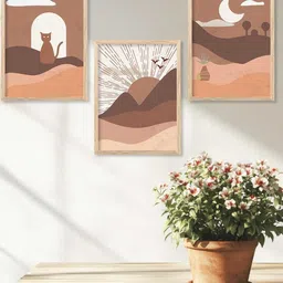 walllane Modern Wall Art With Frame Home Decor Wall Painting For Living Room Office Bedroom image 3