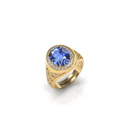 RRVGEM 10.00 Ratti Gold Plated Blue Sapphire Ring-picture-12