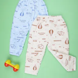 V-Mart Boys Pack Of 2 Graphic Printed Mid-Rise Inner Elastic Cotton Lounge Pants-picture-24