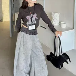 LULU & SKY Girls Printed T-shirt with Trousers image 3