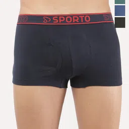 Sporto by Macho Pack Of 4 Combed Cotton Trunk-picture-12