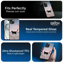 QRIOH Floral Printed iPhone Air Back Case Mobile Accessories image 5