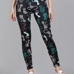 DTR FASHION Printed Mid-Rise Ankle-Length Gym Tights-image-61