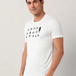 U.S. Polo Assn. Denim Co. Men Typography Printed Round Neck Slim Fit T-shirt image 4