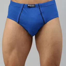 MACHO Pack Of 4 Pure Combed Cotton Anti-Bacterial Basic Briefs image 3