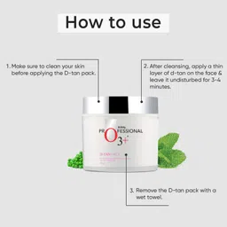 pippal New Pack Professional O3+ D-TAN Face Pack 1x300gm image 2