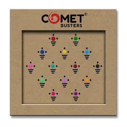 Comet Busters Designer Handcrafted Bindi - Black-picture-18
