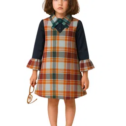 KICO Checked A-Line Dress-picture-57