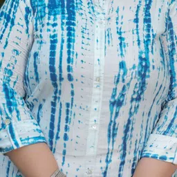 SINSINI Women Leheriya Printed Screen Print Daily A-Line Kurta image 5