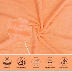 LIBERTY TOWELS Peach-Coloured & Peach-Coloured 1 380 GSM Bath Towel image 2