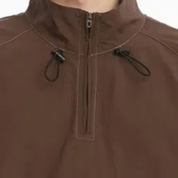 HERE&NOW Men Colourblocked High Neck Oversized T-shirt image 3