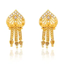 Luv Fashion Leaf Shaped Drop Earrings image 2