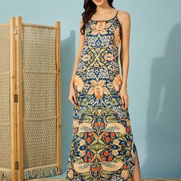 The Kaftan Company Women Printed Maxi Nightdress-picture-23