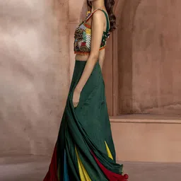 GloballyRonakRBafna Embellished Beads And Stones Made to Measure Lehenga & Blouse image 4