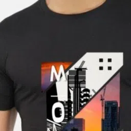 GLOBAL NOMAD Men 2 Printed Bio Finish Applique T-shirt image 5