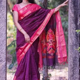 Moda Rapido Ethnic Motifs Zari Art Silk Banarasi Saree image 2