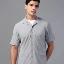 DON VINO India Slim Fit Textured Cotton Casual Shirt-image-22