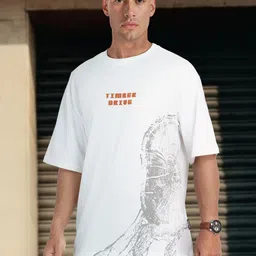 The Roadster Life Co. Printed Relaxed Fit Pure Cotton T-shirt-picture-43