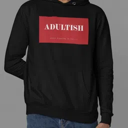 HERE&NOW Men Printed Hooded Sweatshirt image 2