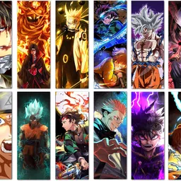 moderngallerymart Anime poster Set of 12 Mix Anime Wall Posters for Room Fine Art Print-picture-23